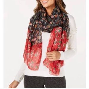 Cejon chiffon Christmas holiday scarf wrap